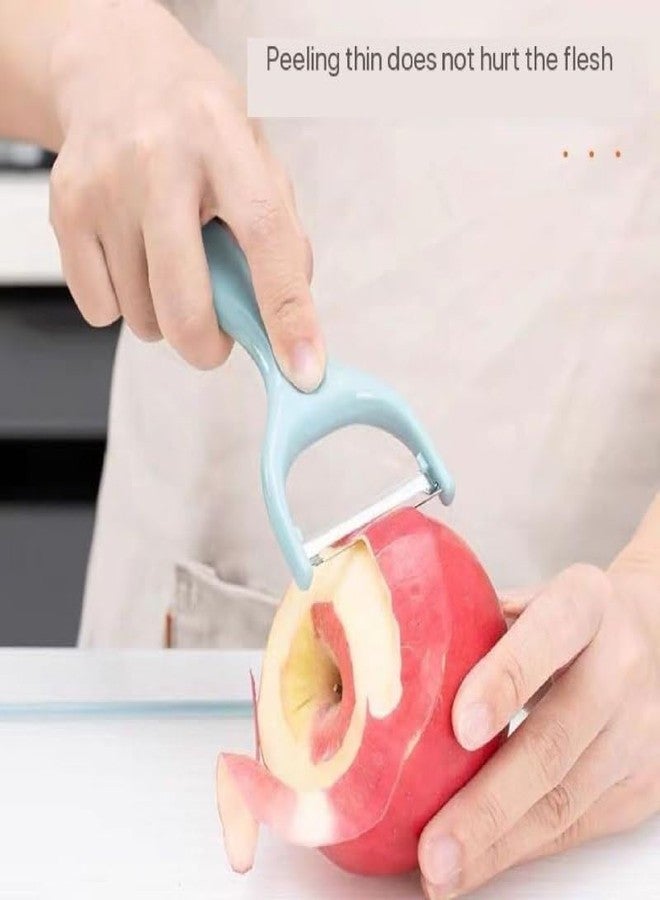 PIERCELL ENTERPRISE Piercell Multipurpose Professional Vegetable Fruit Carrot Peeler Potato Slicer Shredder Kitchen Peeler for Cabbage Vegetables(Multicolour Pack of 1) - Image 3
